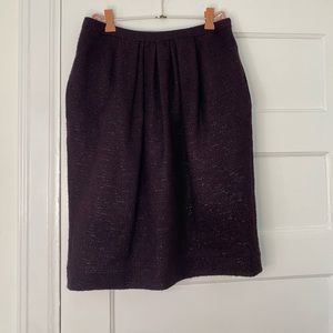 Peter Som wool tulip skirt with metallic threads